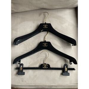 Chanel Org hanger black velvet Standard Jackets, Shirts, Skirts & Pants Lot Of 3
